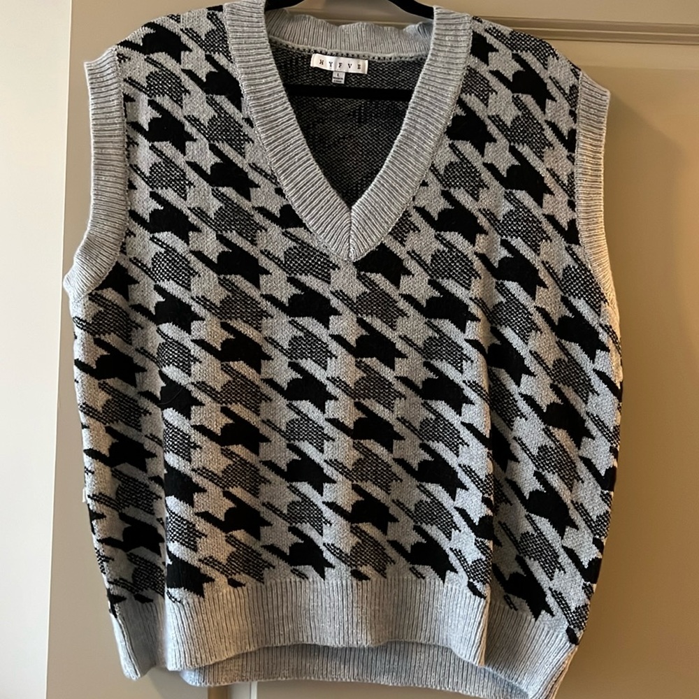 Gray & black vest